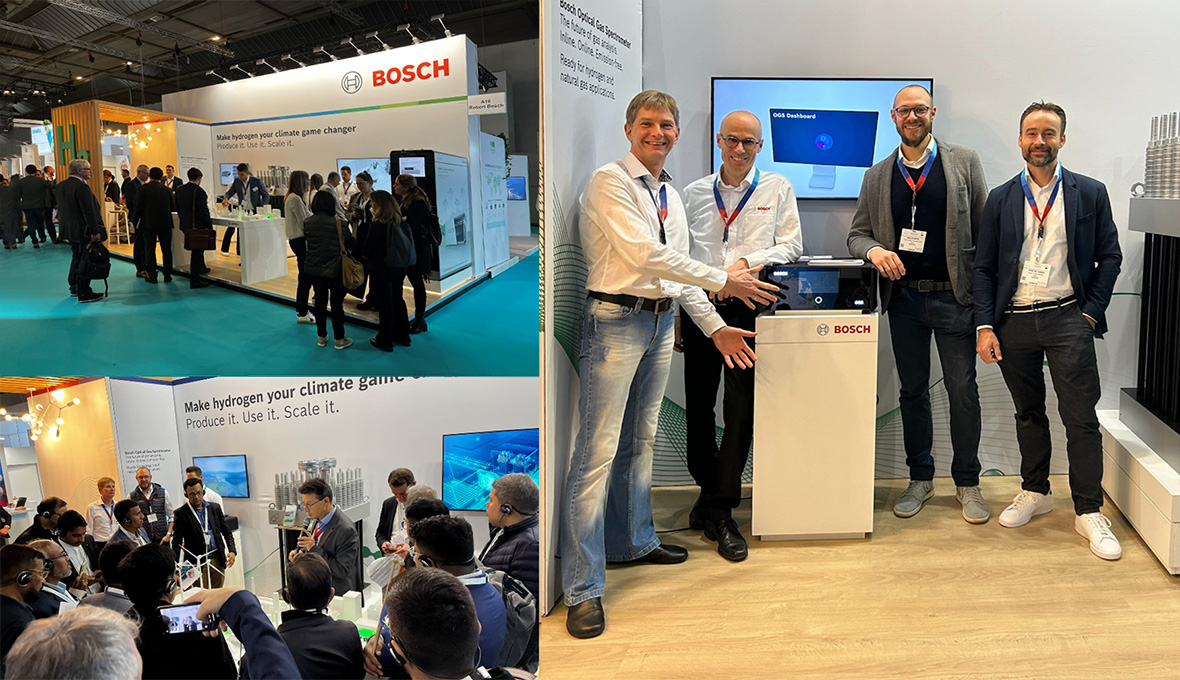 Bosch Optical Gas Spectrometer Messe Auftritt